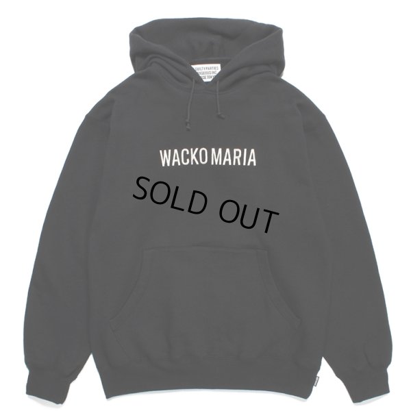 画像1: WACKO MARIA/MIDDLE WEIGHT PULL OVER HOODED SWEAT SHIRT（BLACK）［プルオーバーパーカー-23秋冬］