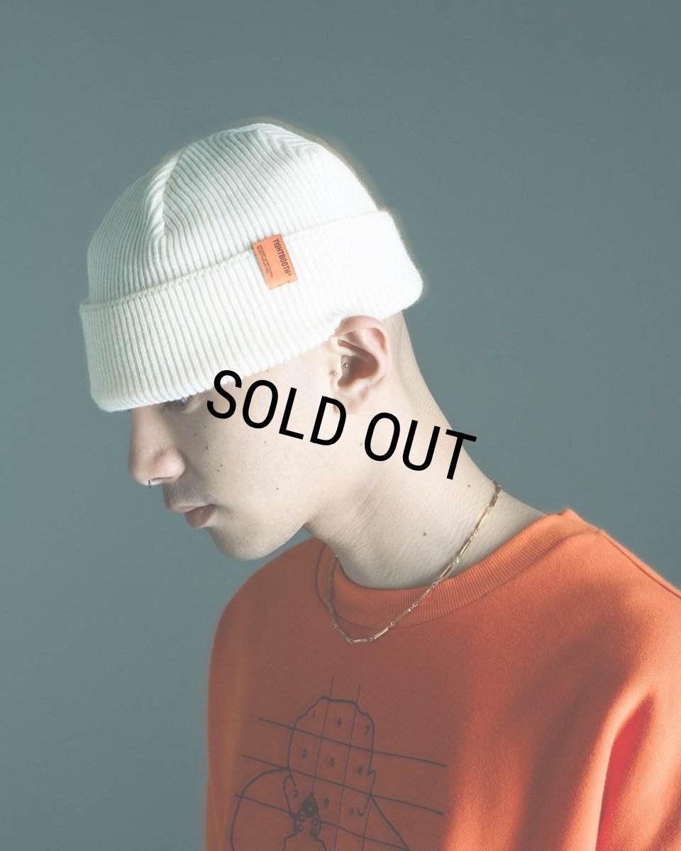 画像2: TIGHTBOOTH/TAG BEANIE（Black）［タグビーニー-23秋冬］ (2)