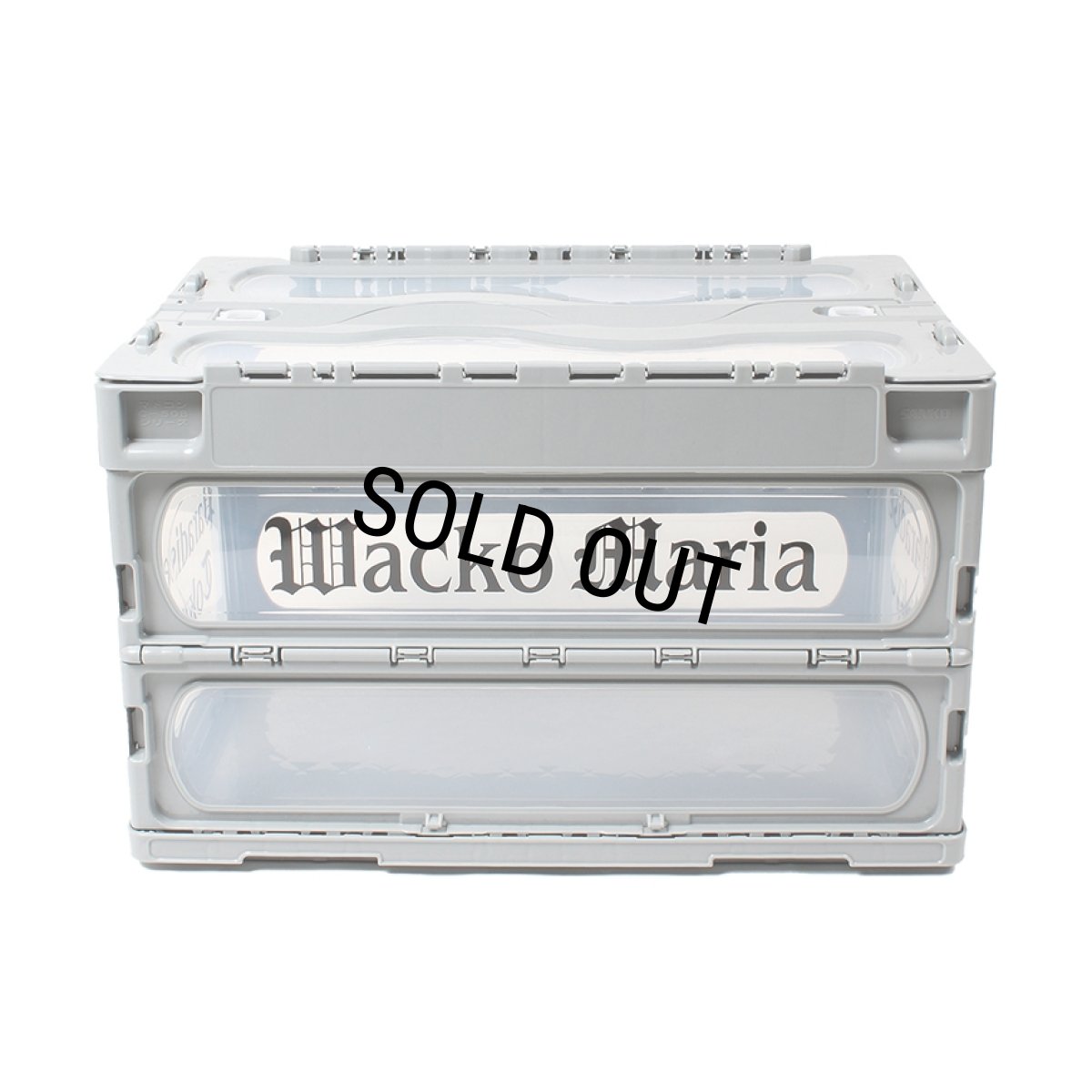 画像2: WACKO MARIA/FOLDABLE CONTAINER（GRAY/BLACK）［フォルダブルコンテナ-23秋冬］ (2)