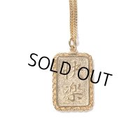 WACKO MARIA/PLATE NECKLACE（GOLD）［プレートネックレス-23秋冬］