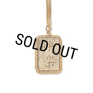 WACKO MARIA/PLATE NECKLACE（GOLD）［プレートネックレス-23秋冬