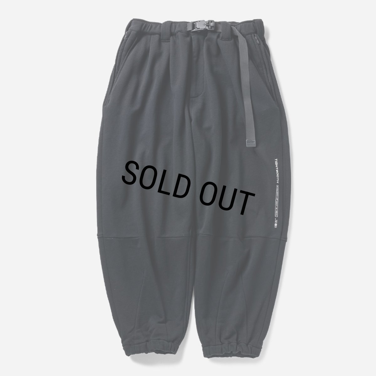 画像1: TIGHTBOOTH/PYRAMID SWEAT BALLOON PANTS（Black）［スウェットバルーンパンツ-23秋冬］ (1)
