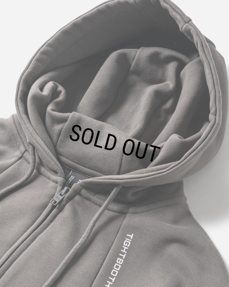 画像3: TIGHTBOOTH/PYRAMID ZIP HOODIE（Charcoal）［ジップフーディー-23秋冬］ (3)