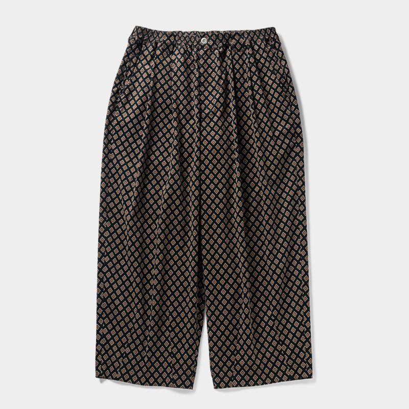 画像1: TIGHTBOOTH/RHOMBUS CORDUROY BAGGY SLACKS（Black）［コーデュロイバギースラックス-23秋冬］