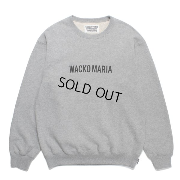 画像1: WACKO MARIA/MIDDLE WEIGHT CREW NECK SWEAT SHIRT（GRAY）［クルーネックスウェット-23秋冬］