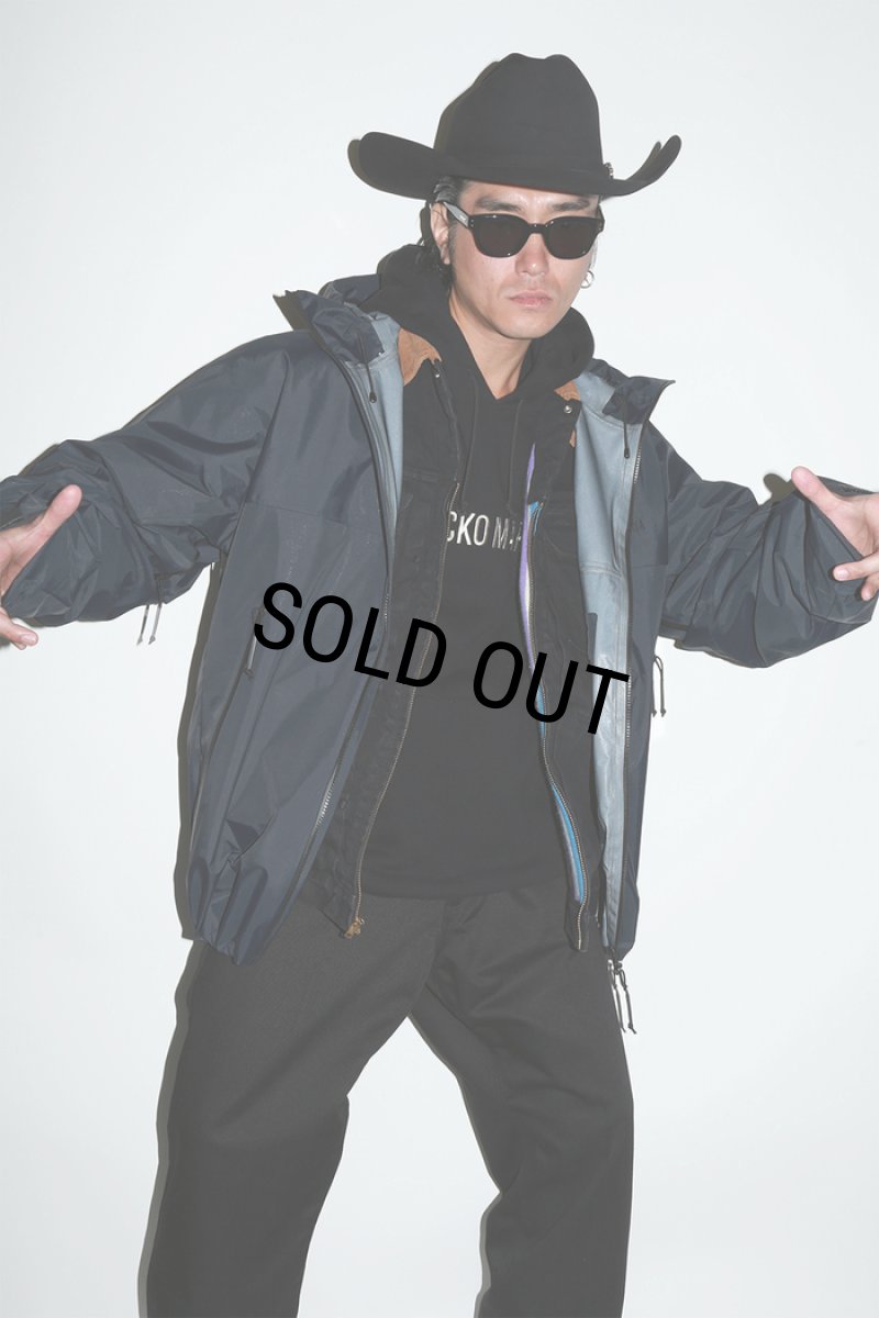 画像2: WACKO MARIA/MIDDLE WEIGHT PULL OVER HOODED SWEAT SHIRT（BLACK）［プルオーバーパーカー-23秋冬］ (2)