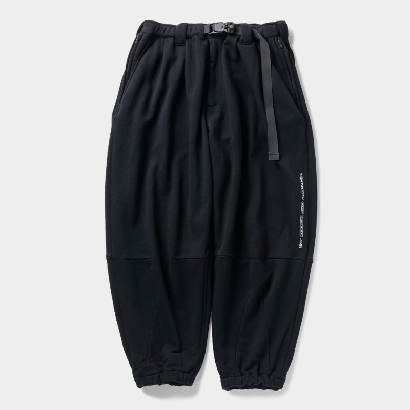 画像1: TIGHTBOOTH/PYRAMID SWEAT BALLOON PANTS（Black）［スウェットバルーンパンツ-23秋冬］