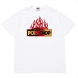 画像1: PORKCHOP/FIRE BLOCK POCKET TEE（WHITE）［プリントポケT-23秋冬］ (1)