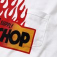 画像4: PORKCHOP/FIRE BLOCK POCKET TEE（WHITE）［プリントポケT-23秋冬］