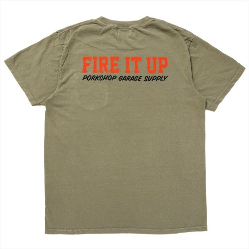 他の写真2: PORKCHOP/FIRE BLOCK POCKET TEE（KHAKI）［プリントポケT-23秋冬］