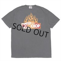 PORKCHOP/FIRE BLOCK POCKET TEE（ASH BLACK）［プリントポケT-23秋冬］
