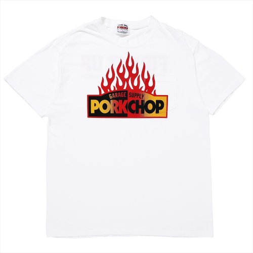 他の写真1: PORKCHOP/FIRE BLOCK POCKET TEE（WHITE）［プリントポケT-23秋冬］