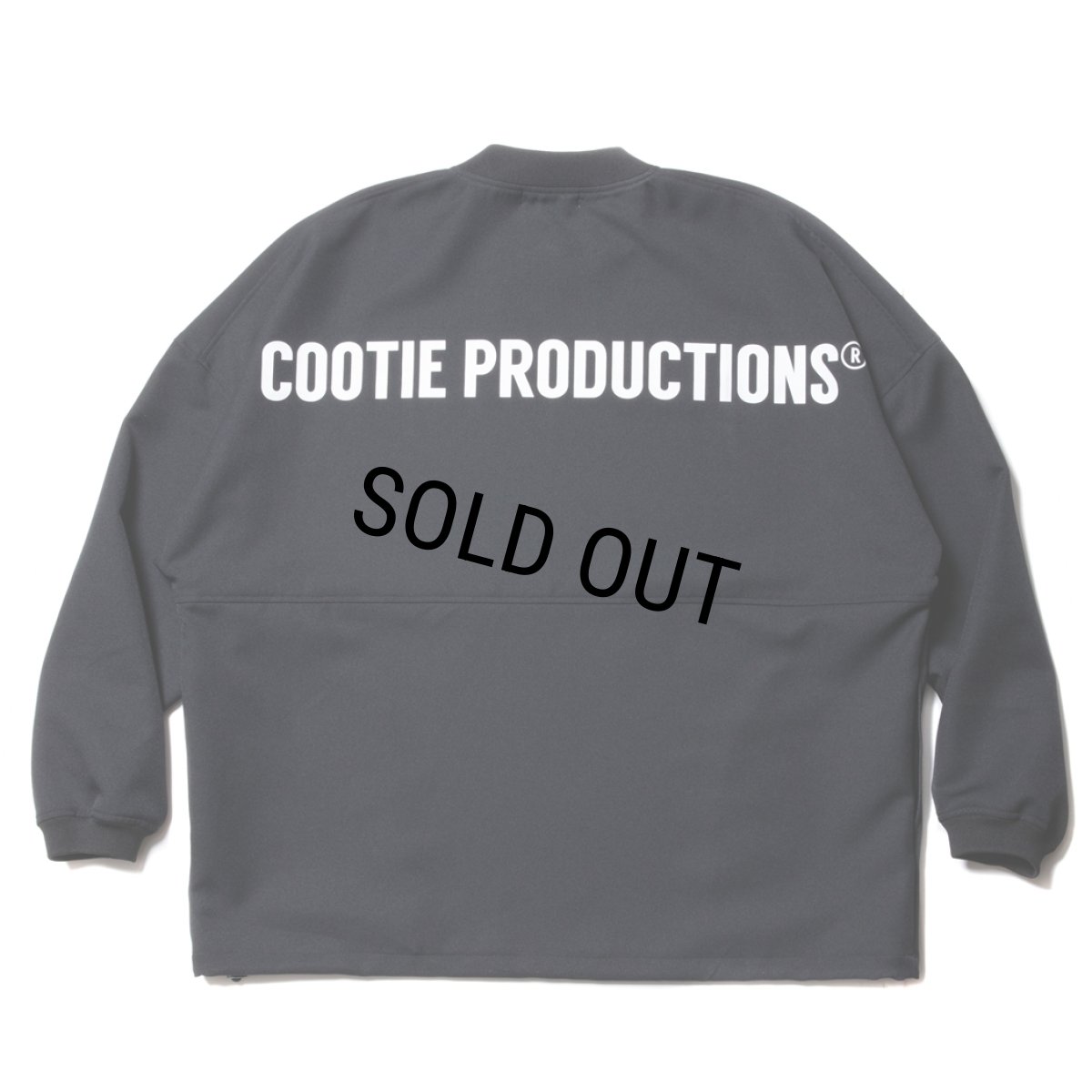画像1: COOTIE PRODUCTIONS/Polyester Twill Football L/S Tee（Black）［ポリエステルツイルフットボール-23秋冬］ (1)