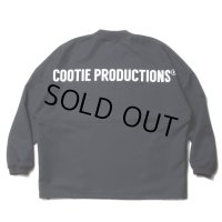 COOTIE PRODUCTIONS/Polyester Twill Football L/S Tee（Black）［ポリエステルツイルフットボール-23秋冬］