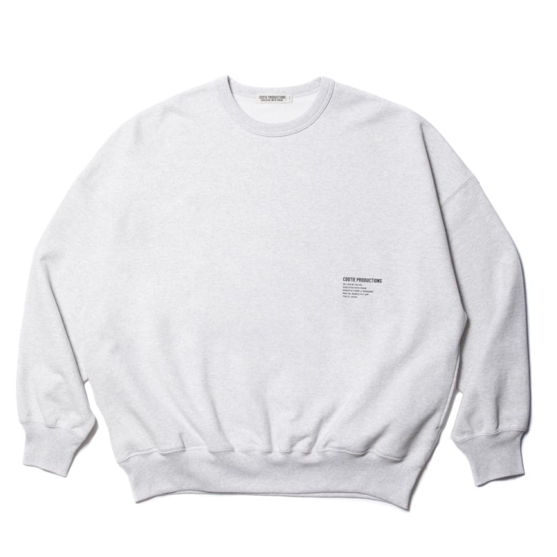 画像1: COOTIE PRODUCTIONS/Open End Yarn Plain Sweat Crew（Oatmeal）［スウェットクルー-23秋冬］