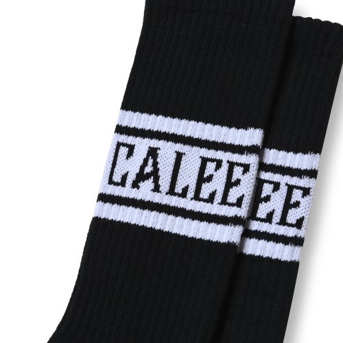 他の写真2: CALEE/JACQUARD PILE LINE SOCKS（BLACK） 【40%OFF】［ラインソックス-23秋冬］