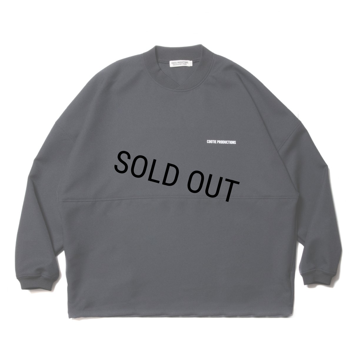 画像2: COOTIE PRODUCTIONS/Polyester Twill Football L/S Tee（Black）［ポリエステルツイルフットボール-23秋冬］ (2)