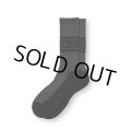 CALEE/JACQUARD PILE LINE SOCKS（CHARCOAL） 【30%OFF】［ラインソックス-23秋冬］
