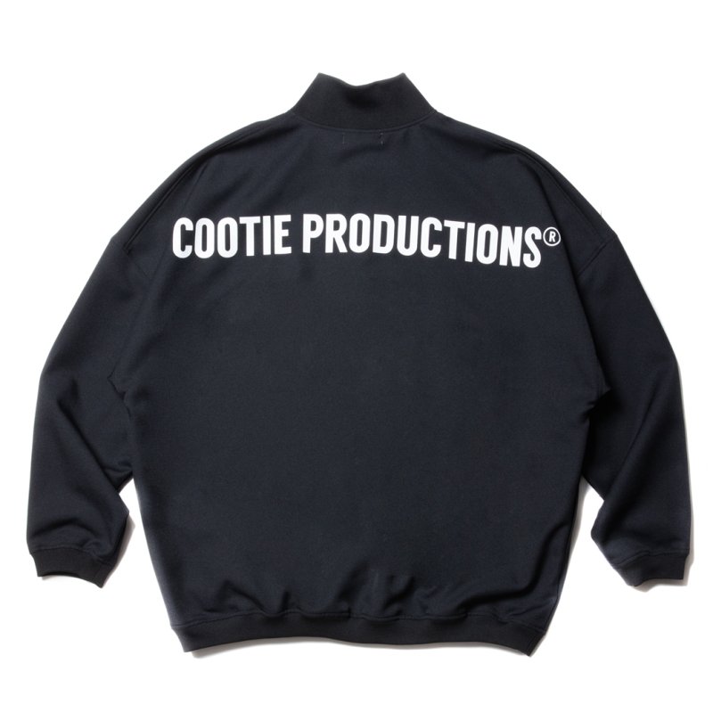 画像2: COOTIE PRODUCTIONS/Polyester Twill Half Zip L/S Tee（Black）［ポリエステルツイルハーフジップ-23秋冬］