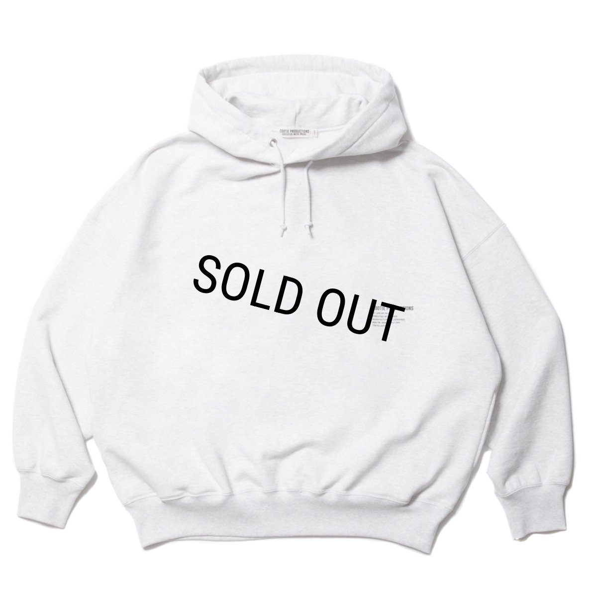 画像1: COOTIE PRODUCTIONS/Open End Yarn Plain Sweat Hoodie（Oatmeal）［スウェットフーディー-23秋冬］ (1)
