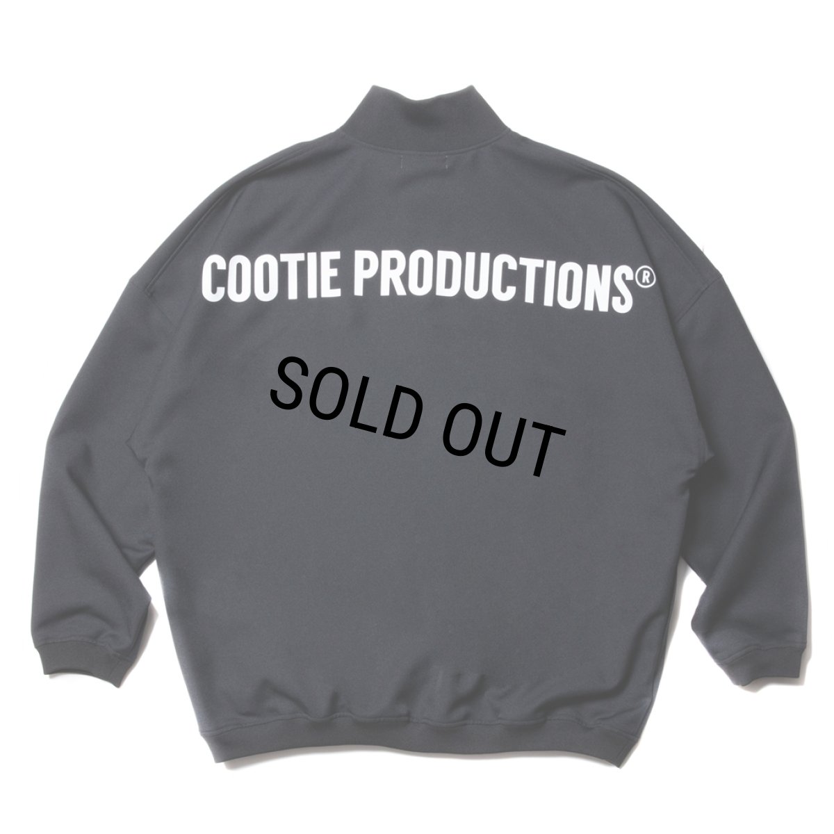 画像1: COOTIE PRODUCTIONS/Polyester Twill Half Zip L/S Tee（Black）［ポリエステルツイルハーフジップ-23秋冬］ (1)