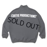 COOTIE PRODUCTIONS/Polyester Twill Half Zip L/S Tee（Black）［ポリエステルツイルハーフジップ-23秋冬］