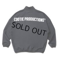 COOTIE PRODUCTIONS/Polyester Twill Half Zip L/S Tee（Black）［ポリエステルツイルハーフジップ-23秋冬］