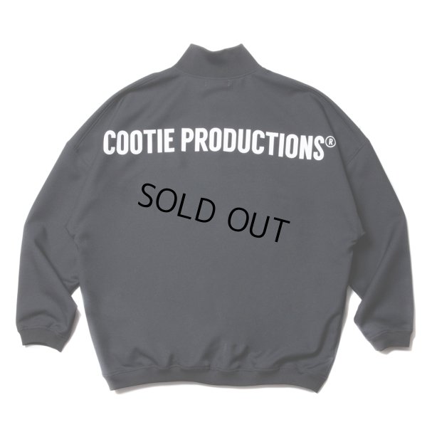 画像1: COOTIE PRODUCTIONS/Polyester Twill Half Zip L/S Tee（Black）［ポリエステルツイルハーフジップ-23秋冬］