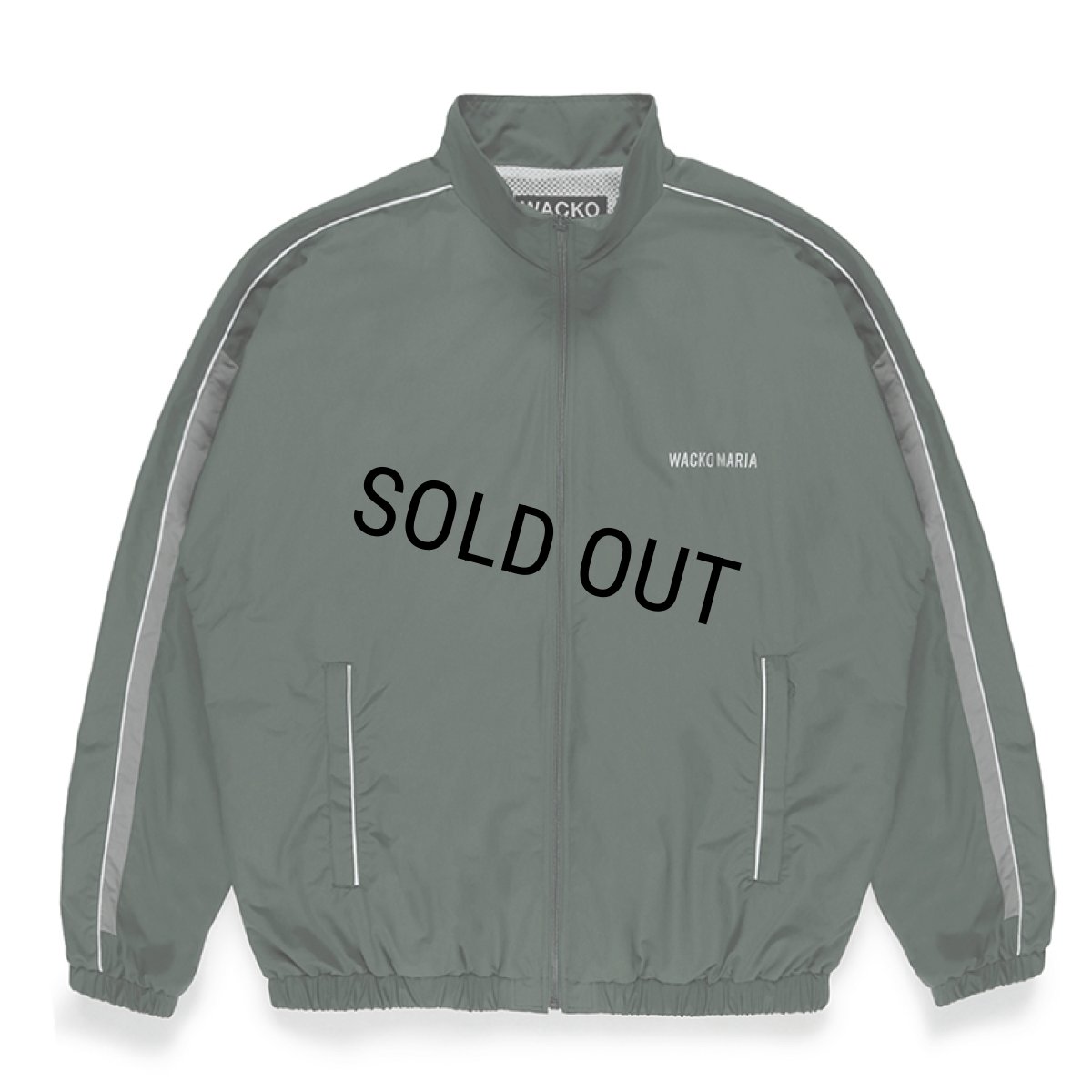 画像1: WACKO MARIA/NYLON TRACK JACKET（GREEN）［ナイロントラックJKT-23秋冬］ (1)