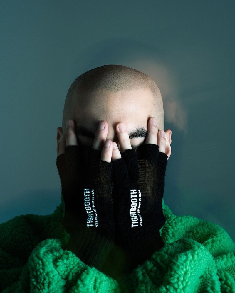 画像3: TIGHTBOOTH/LOGO FINGERLESS GUNTE（Black）［フィンガーレスグローブ-23秋冬］