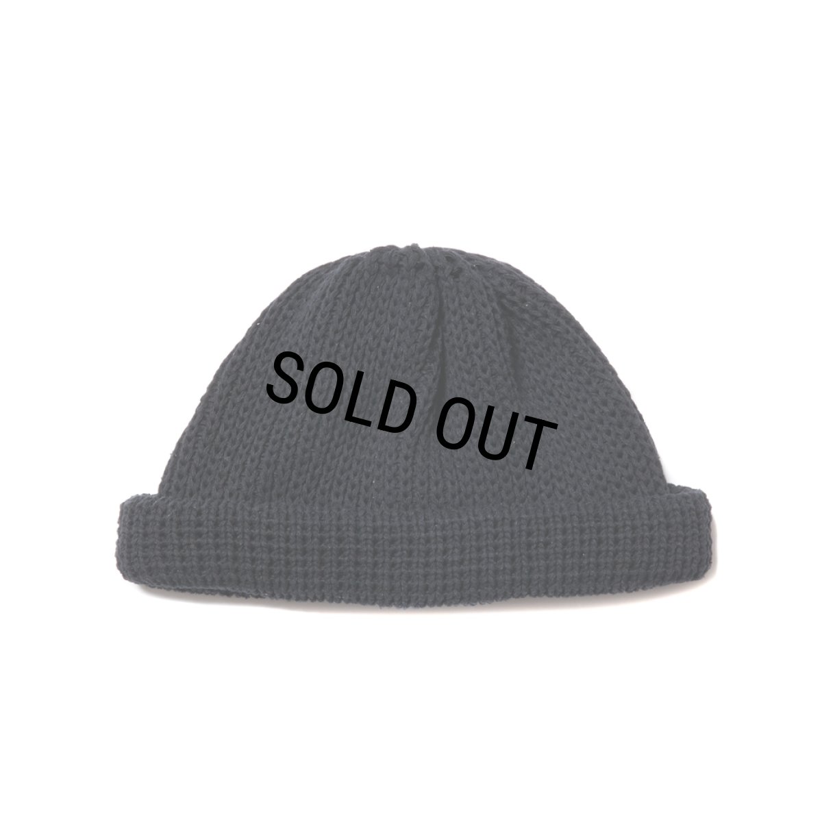画像1: COOTIE PRODUCTIONS/Silk Lowgauge Roll Up Beanie（Black）［ロールアップビーニー-23秋冬］ (1)