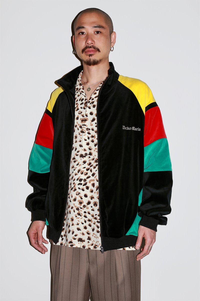 画像3: WACKO MARIA/VELVETEEN TRACK JACKET（BLACK/GREEN）［ベルベッティーントラックJKT-23秋冬］