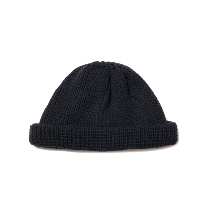 画像1: COOTIE PRODUCTIONS/Silk Lowgauge Roll Up Beanie（Black）［ロールアップビーニー-23秋冬］