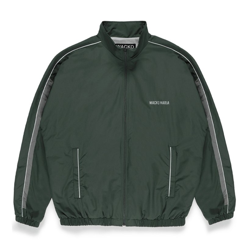画像1: WACKO MARIA/NYLON TRACK JACKET（GREEN）［ナイロントラックJKT-23秋冬］