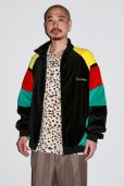 画像4: WACKO MARIA/VELVETEEN TRACK JACKET（BLACK/GREEN）［ベルベッティーントラックJKT-23秋冬］ (4)