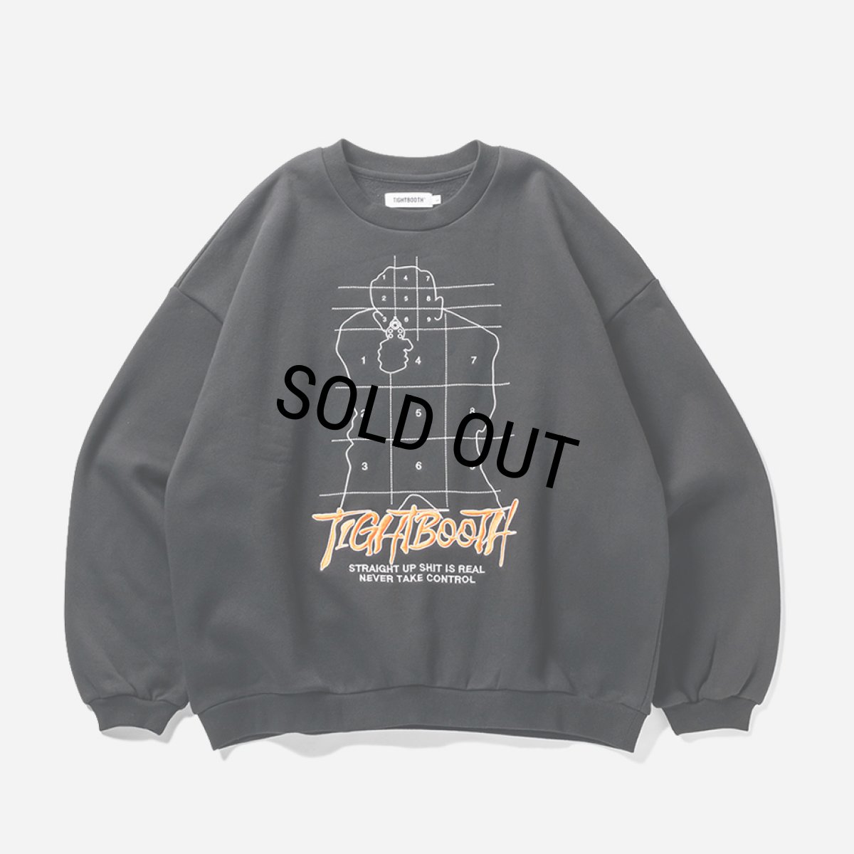 画像1: TIGHTBOOTH/REVENGE MAN CREW SWEAT（Black） 【30%OFF】［クルーネックスウェット-23秋冬］ (1)