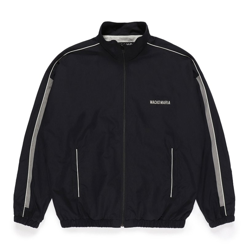 画像1: WACKO MARIA/NYLON TRACK JACKET（BLACK）［ナイロントラックJKT-23秋冬］