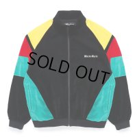 WACKO MARIA/VELVETEEN TRACK JACKET（BLACK/GREEN）［ベルベッティーントラックJKT-23秋冬］