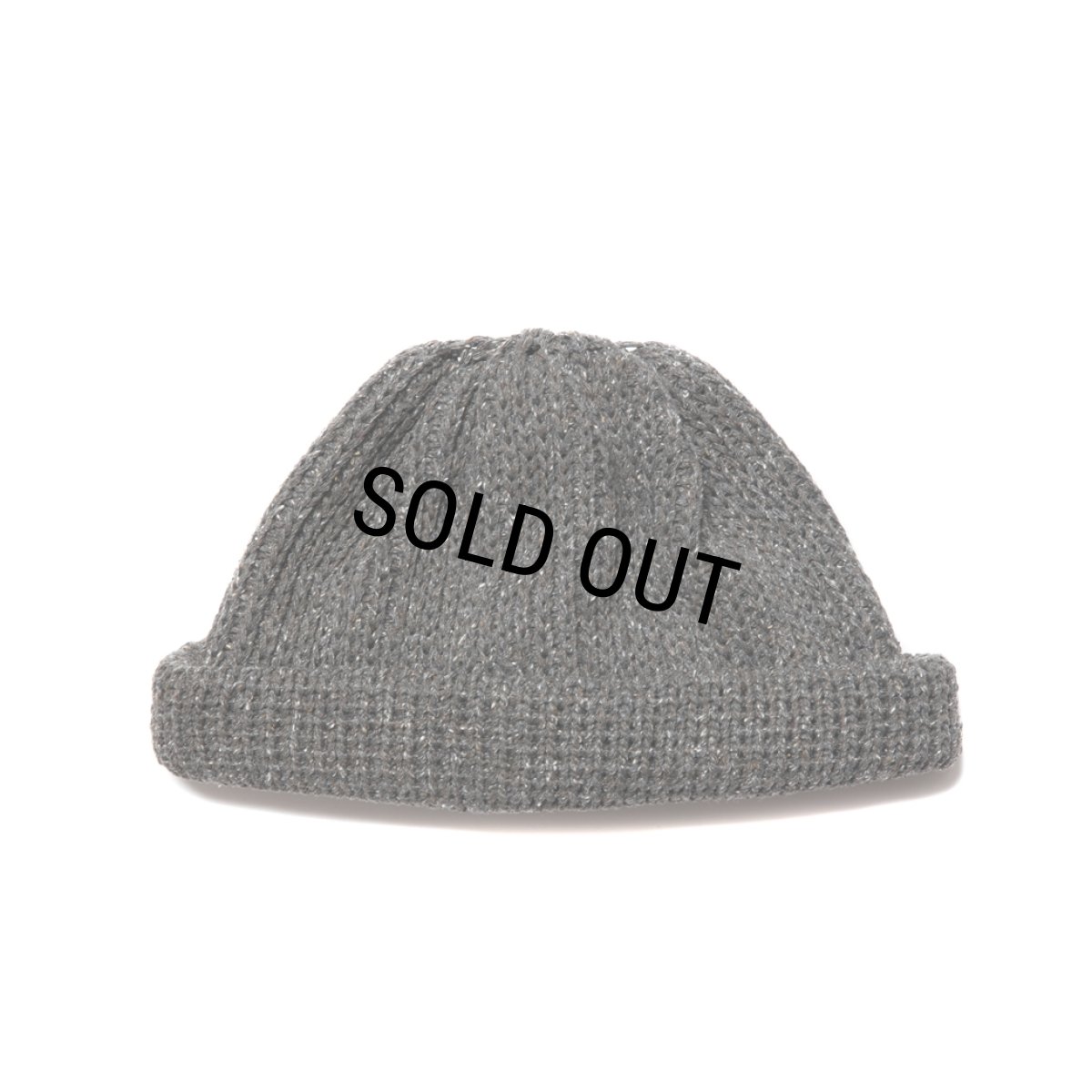 画像1: COOTIE PRODUCTIONS/Silk Lowgauge Roll Up Beanie（Particle Gray）［ロールアップビーニー-23秋冬］ (1)