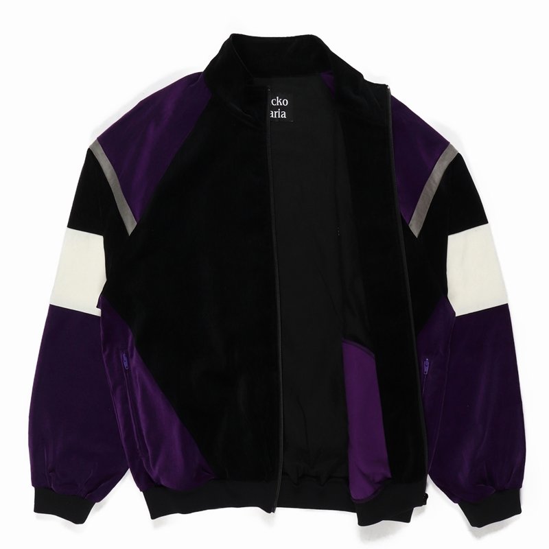 画像3: WACKO MARIA/VELVETEEN TRACK JACKET（BLACK/PURPLE）［ベルベッティーントラックJKT-23秋冬］
