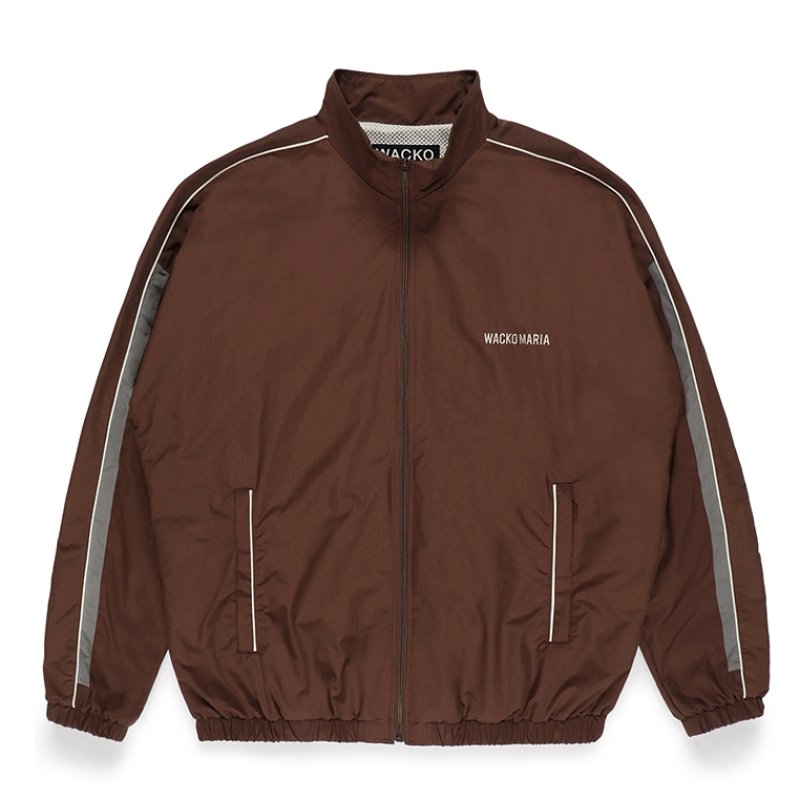 画像1: WACKO MARIA/NYLON TRACK JACKET（BROWN）［ナイロントラックJKT-23秋冬］