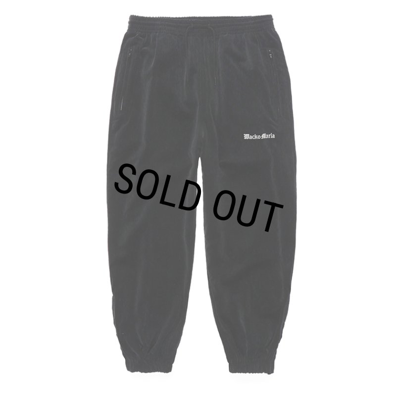 WACKO MARIA/VELVETEEN TRACK PANTS（BLACK/GREEN）［ベルベッ