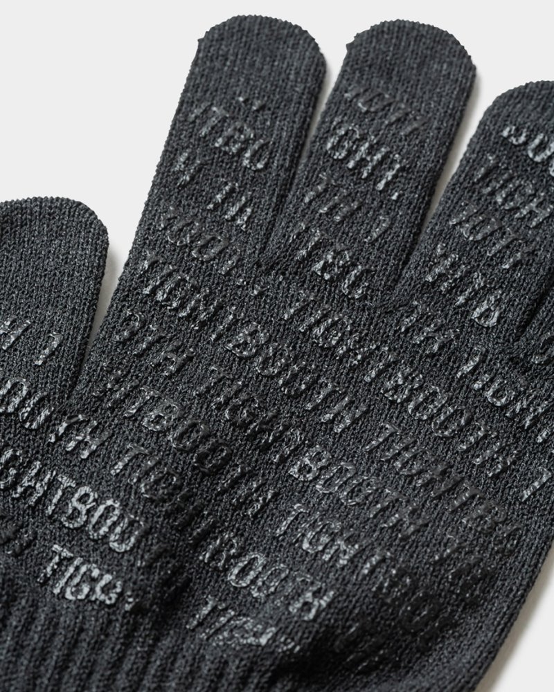 画像3: TIGHTBOOTH/LOGO GUNTE（Charcoal）［グローブ-23秋冬］