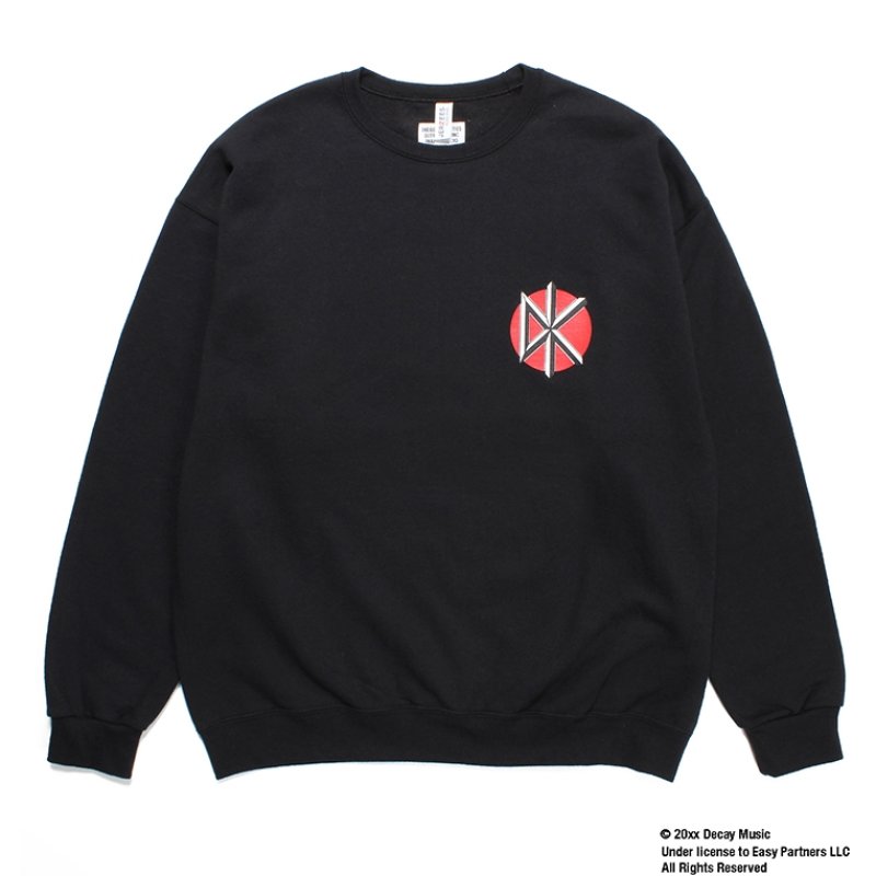 画像1: WACKO MARIA/DEAD KENNEDYS / SWEAT SHIRT（BLACK）［クルーネックスウェット-23秋冬］