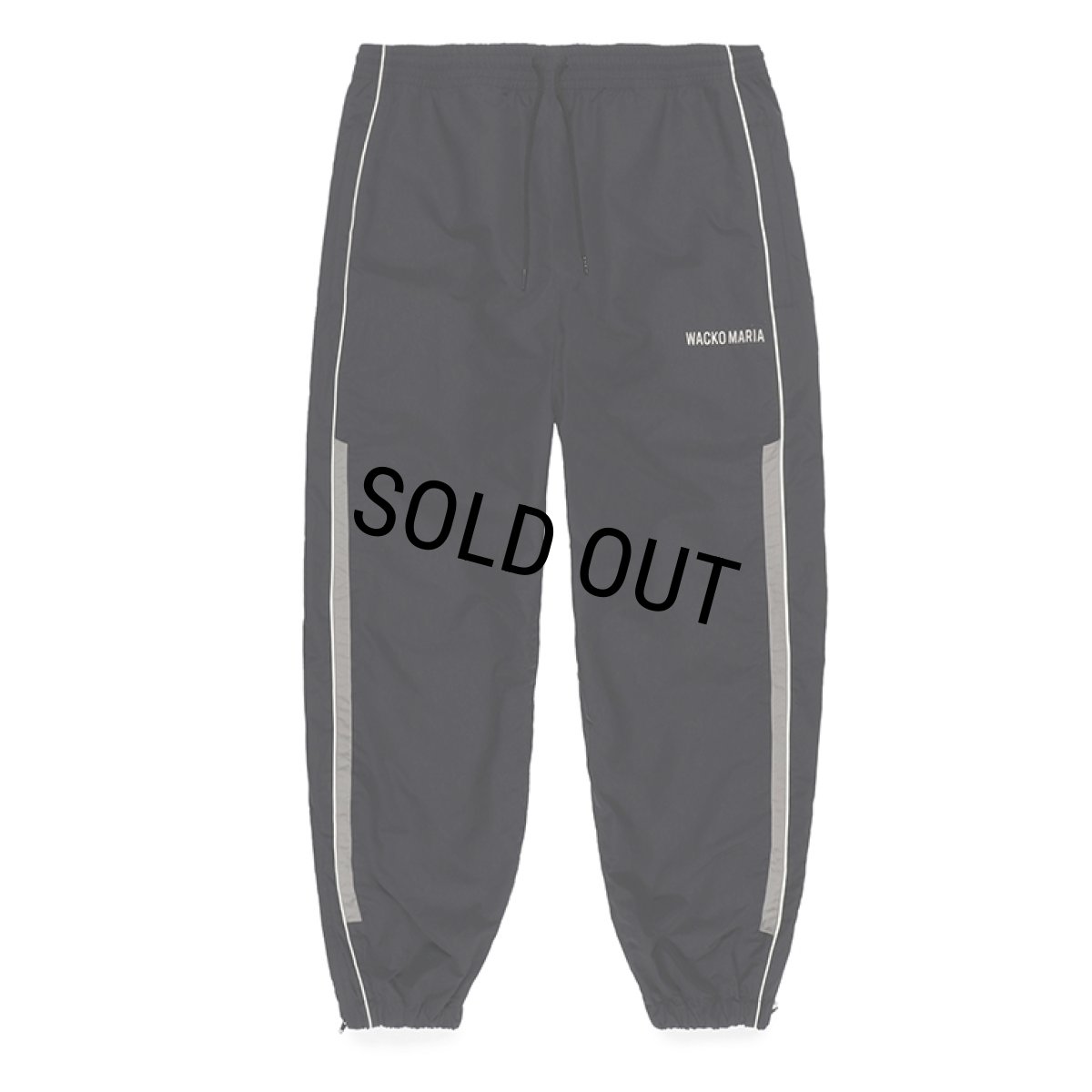 画像1: WACKO MARIA/NYLON TRACK PANTS（BLACK）［ナイロントラックパンツ-23秋冬］ (1)