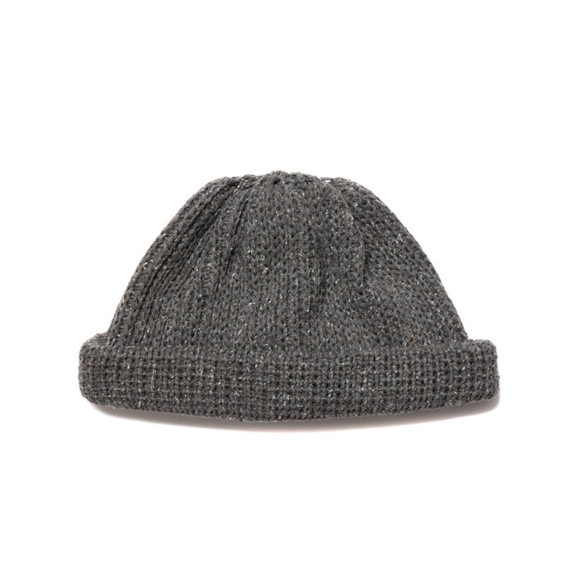 画像1: COOTIE PRODUCTIONS/Silk Lowgauge Roll Up Beanie（Particle Gray）［ロールアップビーニー-23秋冬］