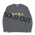 RATS/LETTERED CREW NECK SWEAT（BLACK）［クルーネックスウェット-23秋冬］