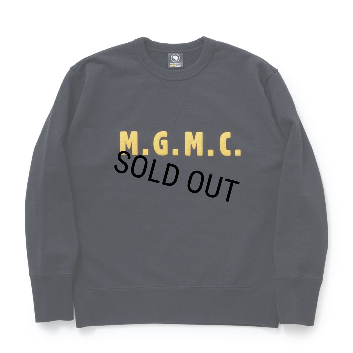 画像1: RATS/LETTERED CREW NECK SWEAT（BLACK）［クルーネックスウェット-23秋冬］ (1)