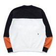 画像2: 【30%OFF】RATS/CROSS CUT CREW NECK SWEAT（BLACK）［クルーネックスウェット-23秋冬］ (2)