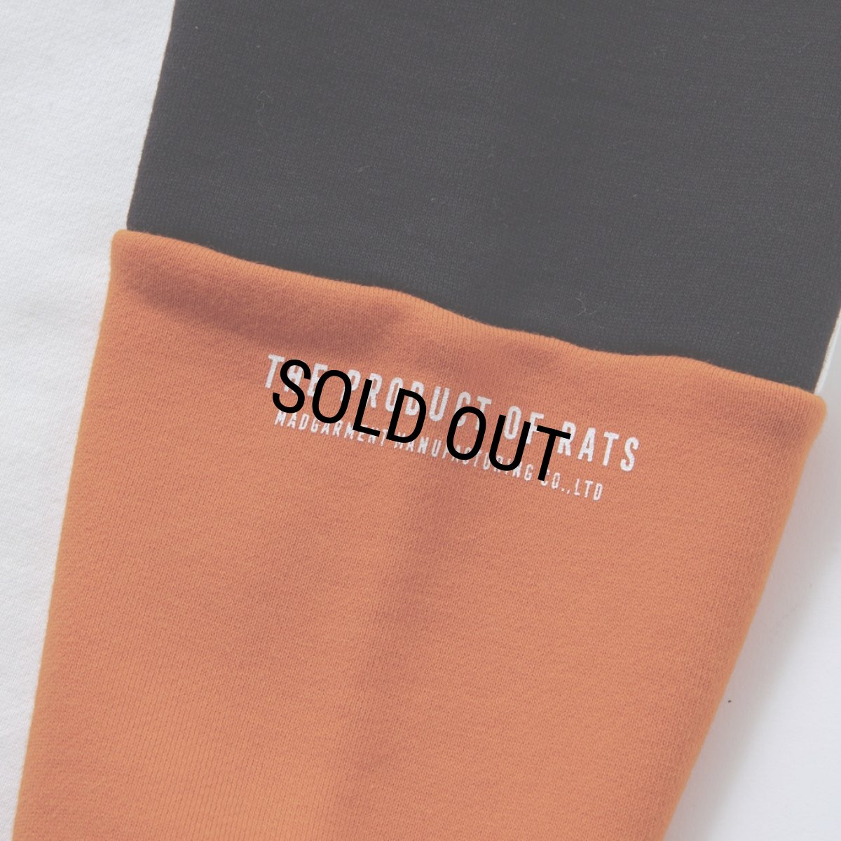 画像4: 【50%OFF】RATS/CROSS CUT CREW NECK SWEAT（BLACK）［クルーネックスウェット-23秋冬］ (4)